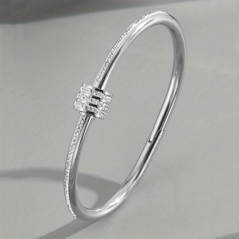 Women's Zirconia-Inlaid Rotatable Slim Waist Bracelet